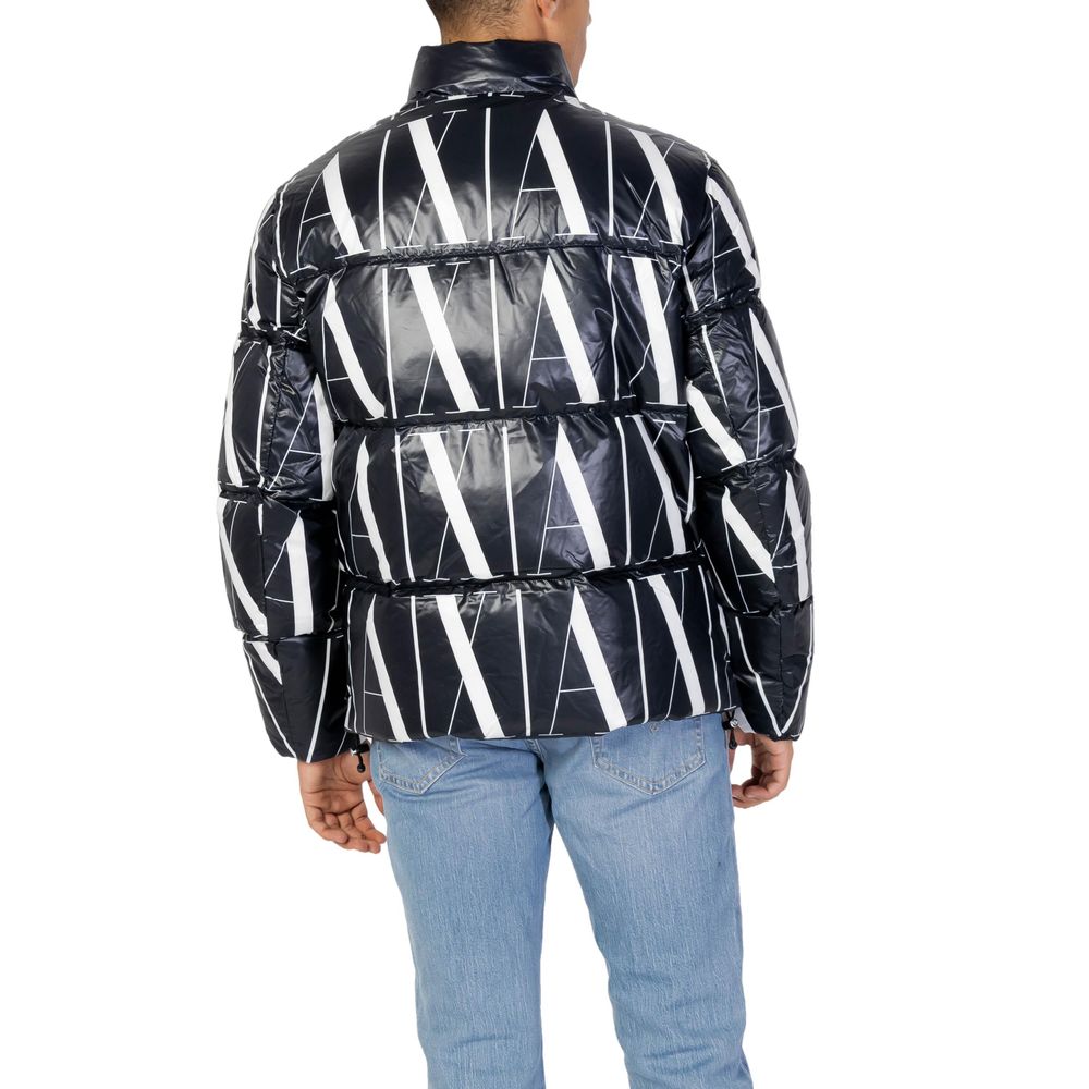 Armani Exchange Black Polyester Jackets & Coat
