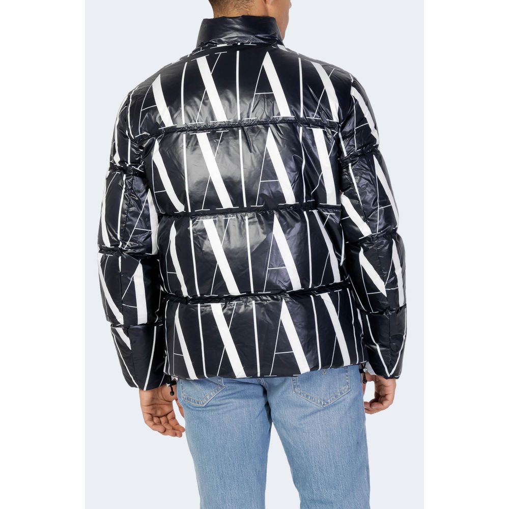 Armani Exchange Black Polyester Jackets & Coat