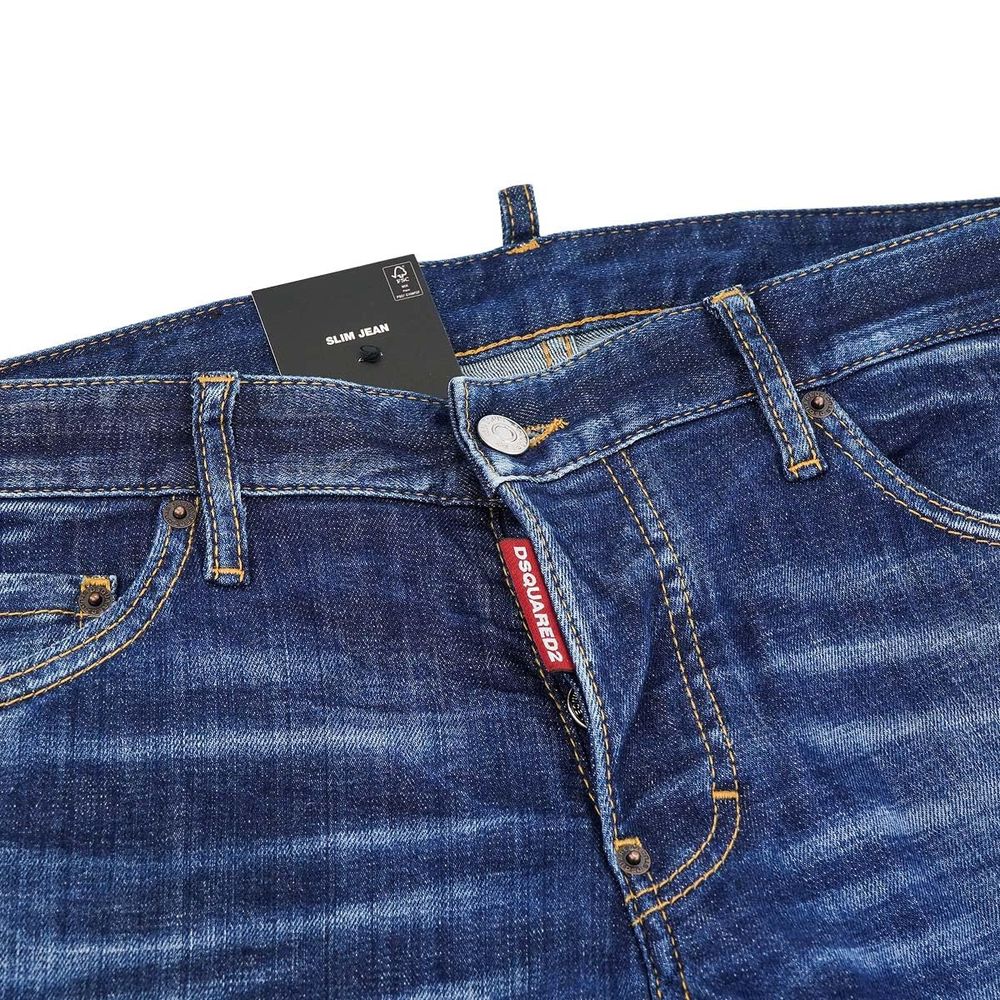 Dsquared² Blue Cotton Jeans & Pant