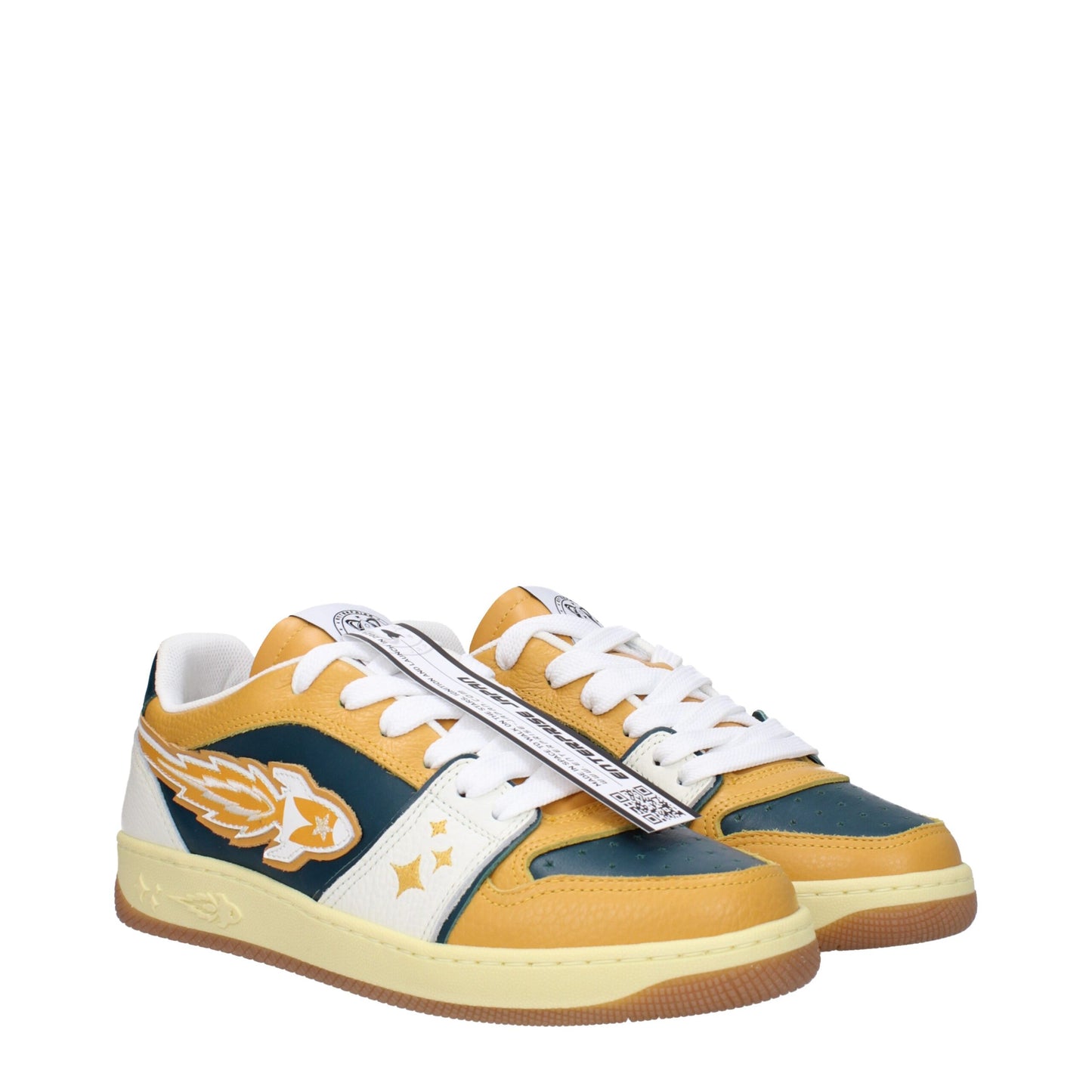 Enterprise Japan Green Leather Low Tops