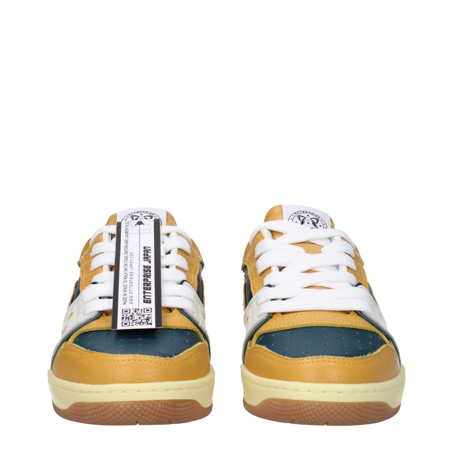 Enterprise Japan Green Leather Low Tops