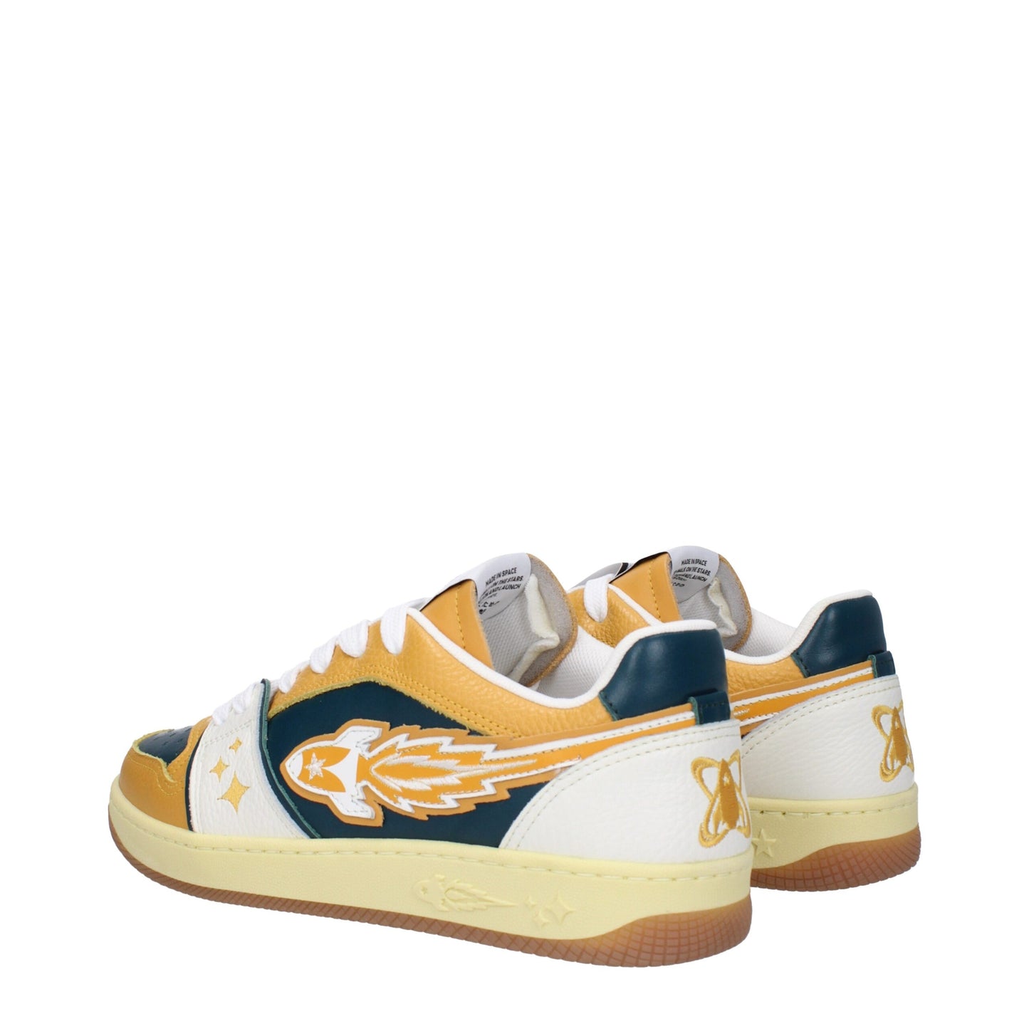 Enterprise Japan Green Leather Low Tops