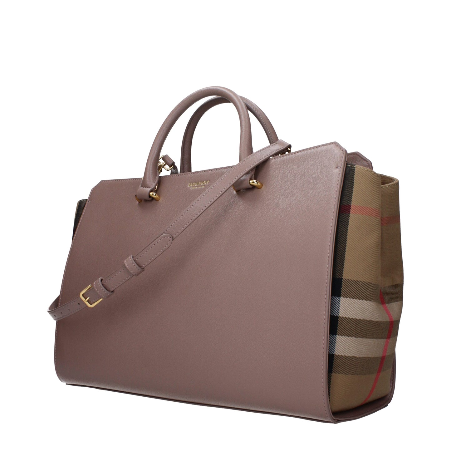 Burberry Gray Leather Handbags