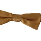 Dolce & Gabbana Opulent Gold Silk Tied Bow Tie