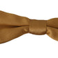 Dolce & Gabbana Opulent Gold Silk Tied Bow Tie