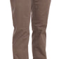 Dondup Chic Brown Straight Cut Trousers