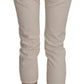 Dondup Beige Low Waist Skinny Cropped Capri Pants