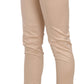 Just Cavalli Elegant Cream Low Waist Skinny Trousers