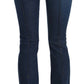 Just Cavalli Chic Blue Washed Boot Cut Denim Pants