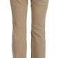 Just Cavalli Beige Mid Waist Straight Leg Pants