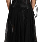 Dolce & Gabbana Elegant Strapless A-line Midi Corset Dress