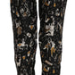 Dolce & Gabbana Elegant High Waist Tapered Silk Pants