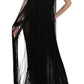 John Richmond Sheer Sequined Maxi Elegance Dress