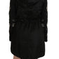 John Richmond Elegant Black Beaded Parka Jacket for Women