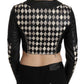 John Richmond Chic Biker-Inspired Cropped Leather Jacket