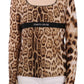 Roberto Cavalli Elegant Leopard Long Sleeve Top