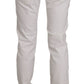 Dondup Chic White Skinny Cotton Blend Pants