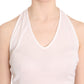 GF Ferre Elegant White Halter Casual Tank Top