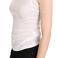 GF Ferre Elegant White Halter Casual Tank Top