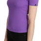 GF Ferre Chic Purple Casual Top for Everyday Elegance