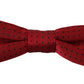 Dolce & Gabbana Elegant Red Dotted Silk Bow Tie