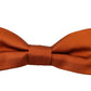 Dolce & Gabbana Exquisite Silk Bow Tie in Dark Orange