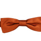 Dolce & Gabbana Exquisite Silk Bow Tie in Dark Orange