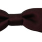 Dolce & Gabbana Elegant Violet Silk Bow Tie