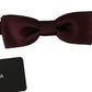 Dolce & Gabbana Elegant Violet Silk Bow Tie