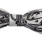 Dolce & Gabbana Elegant White Patterned Silk Bow Tie