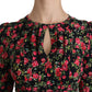 Dolce & Gabbana Floral A-Line Viscose Knee Length Dress