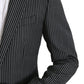 Dolce & Gabbana Elegant Striped Wool-Silk Two-Piece Suit