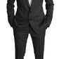 Dolce & Gabbana Elegant Striped Wool-Silk Two-Piece Suit