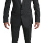 Dolce & Gabbana Elegant Striped Wool-Silk Two-Piece Suit