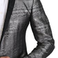 Dolce & Gabbana Elegant Silver Patterned Men's Suit