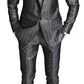 Dolce & Gabbana Elegant Silver Patterned Men's Suit