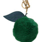 Dolce & Gabbana Elegant Tricolor Fur Ball Keychain