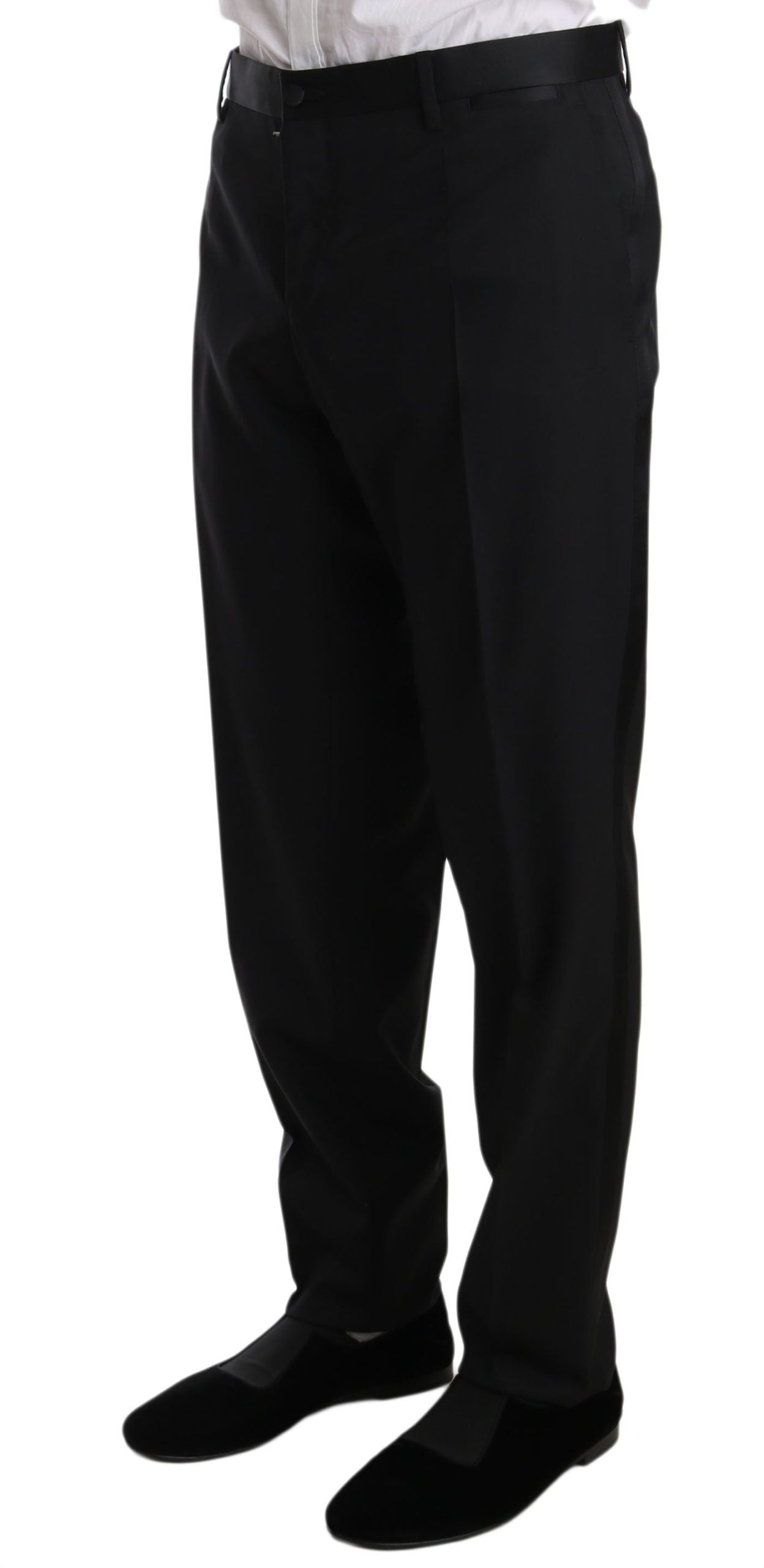 Dolce & Gabbana Elegant Black Slim Fit Martini Suit Set