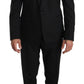 Dolce & Gabbana Elegant Black Slim Fit Martini Suit Set