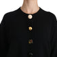 Dolce & Gabbana Elegant Black Cashmere Cardigan Top