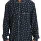 Dolce & Gabbana Silken Elegance: Blue Skull Print Lounge Shirt