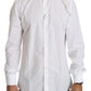 Dolce & Gabbana Elegant White Cotton Gold Fit Shirt