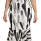 Dolce & Gabbana Chic Monochrome Sheath Midi Dress