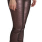 Dolce & Gabbana High Waist Slim Fit Metallic Pants