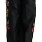 Dolce & Gabbana Elegant High Waist Wide Leg Floral Pants