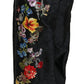 Dolce & Gabbana Elegant High Waist Wide Leg Floral Pants