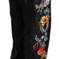 Dolce & Gabbana Elegant High Waist Wide Leg Floral Pants