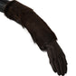 Dolce & Gabbana Elegant Elbow Length Leather Gloves