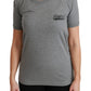 Dolce & Gabbana Chic Gray Amore Patch Crewneck Tee