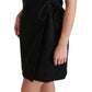 Dolce & Gabbana Elegant Black Jacquard Sheath Dress